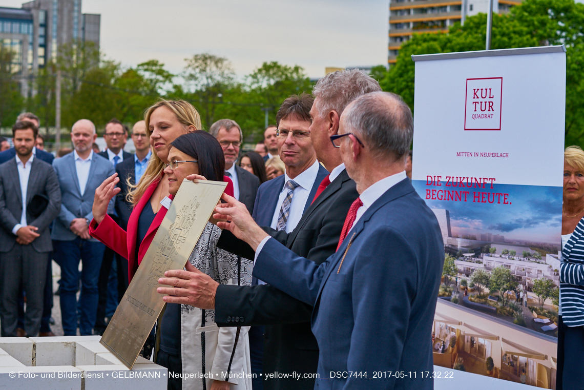 11. Mai 2017 - Grundsteinlegung für die LOGE und dem Kulturquadrat in Neuperlach